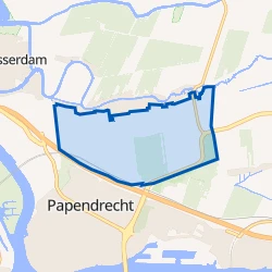 Kaartje van Oud-Alblas-Buitengebied-Zuid