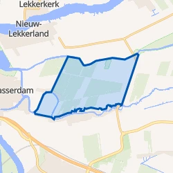 Kaart van Oud-Alblas-Buitengebied-Noord