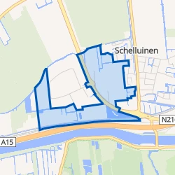 Kaartje van Schelluinen-Buitengebied-West