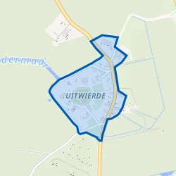 Kaart van Uitwierde