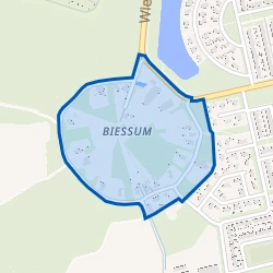Kaart van Biessum