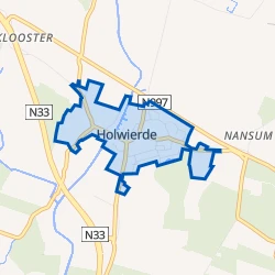 Kaart van Holwierde