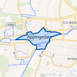 Kaart van Centrum-Appingedam