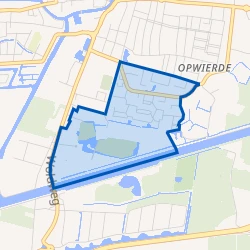 Kaart van Opwierde Zuid