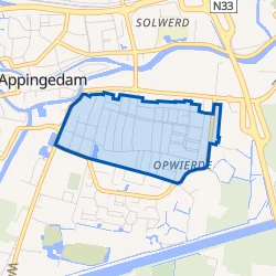 Kaart van Opwierde Noord