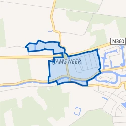Kaart van Tjamsweer