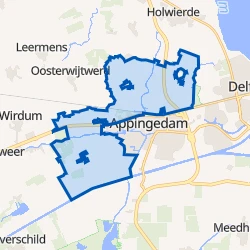 Kaart van Buitengebied Noord-Appingedam
