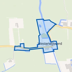 Kaart van Westerwijtwerd