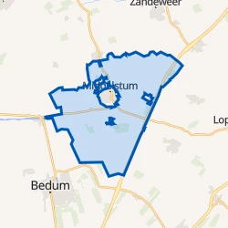 Kaart van Buitengebied Noord-Middelstum