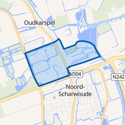 Kaart van Oudkarspel Zuid