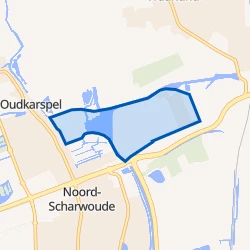Kaart van Laanweg en Waarddijk