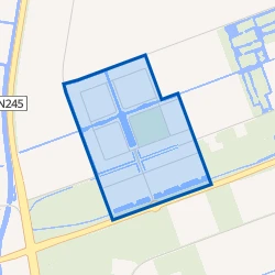 Kaartje van Bedrijventerrein Breekland