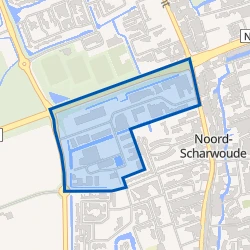 Kaartje van Bedrijventerrein De Mossel