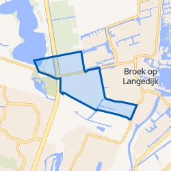 Kaartje van Buitengebied Broek op Langedijk