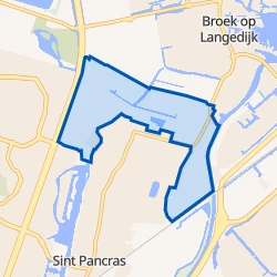 Kaart van Buitengebied Sint-Pancras