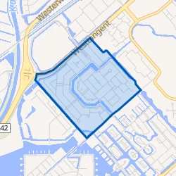 Kaart van Butterhuizen Noord