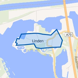 Kaart van Linden kern