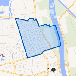 Kaart van Cuijk De Valuwe