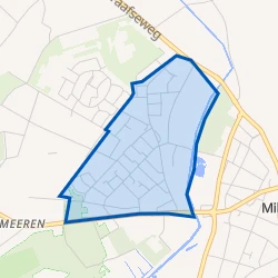 Kaart van Mill-West