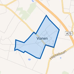 Kaart van Vianen kern