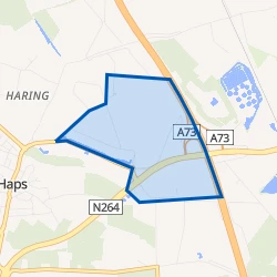 Kaartje van Bedrijvenpark Laaracker