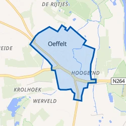 Kaart van Oeffelt Centrum