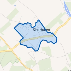Kaart van Sint Hubert