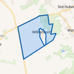 Kaart van Wilbertoord buitengebied