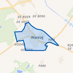 Kaart van Wanroij