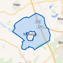 Kaart van Rijkevoort buitengebied