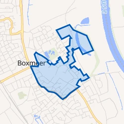 Kaart van Boxmeer Centrum