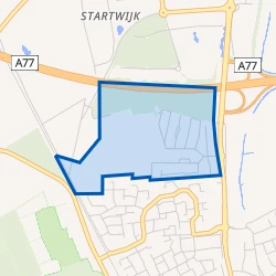 Kaart van Maasbroeksche Blokken