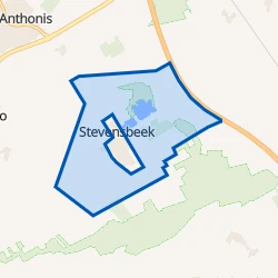 Kaart van Stevensbeek buitengebied