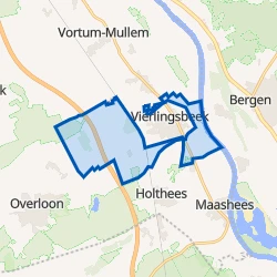Kaart van Vierlingsbeek  buitengebied