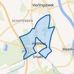Kaart van Holthees buitengebied