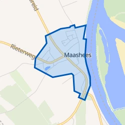 Kaart van Maashees Centrum