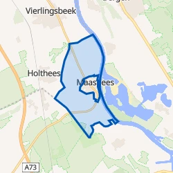 Kaart van Maashees buitengebied