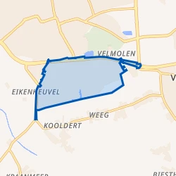 Kaart van Hoenderbos-Velmolen