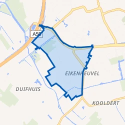 Kaart van Eikenheuvel