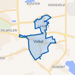Kaart van Kom Volkel