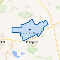 Kaartje van Vliegbasis Volkel