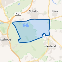 Kaart van Verspreide huizen Schaijkse Heide