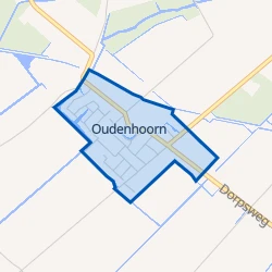 Kaart van Kern Oudenhoorn