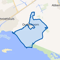 Kaart van Poldergebied Oudenhoorn